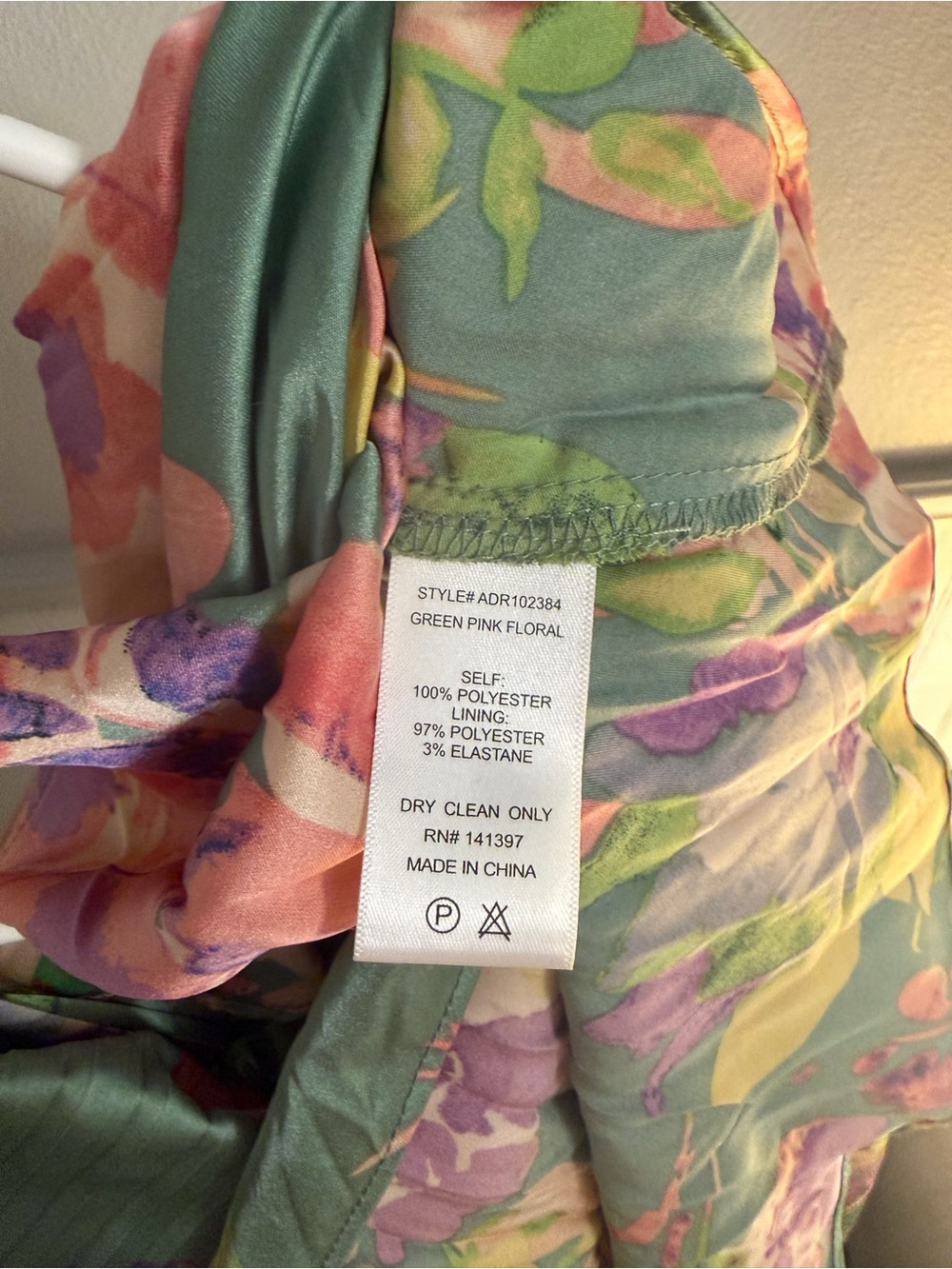 ASTR Maeve MIDI Dress Green Floral Size XL - Picture 4 of 5